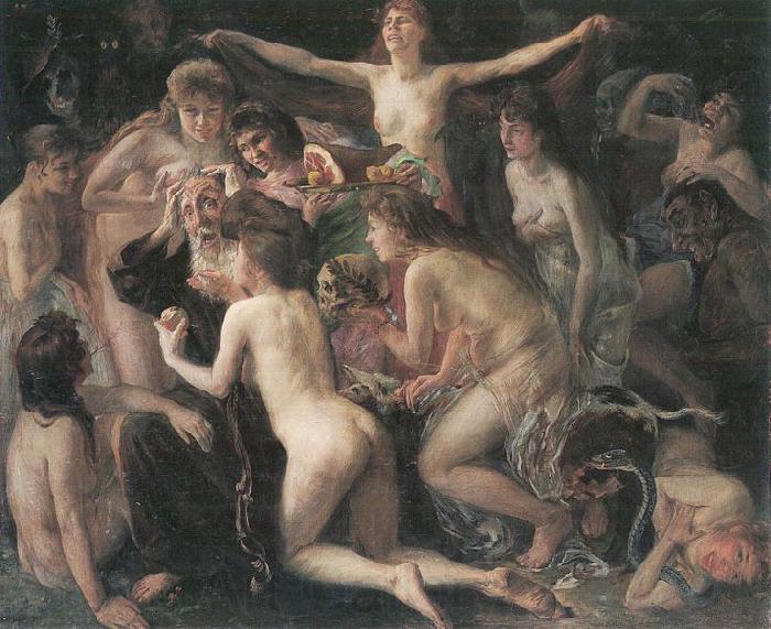 Lovis Corinth Die Versuchung des hl. Antonius Germany oil painting art